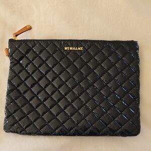 MZ Wallace NAVY Lacquer Metro Pouch
